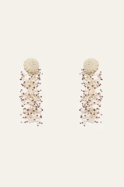 Jewelry-Johanna Ortiz Aclla Del Sol Earrings In Ecru