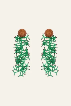 Jewelry-Johanna Ortiz Aclla Del Sol Earrings In Limemint