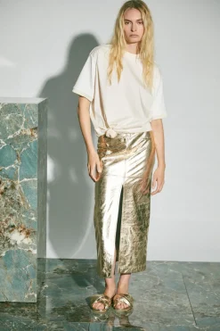 Bottoms-Johanna Ortiz Ancient Stitching Skirt