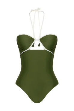 Swimwear-Johanna Ortiz Ashaninka Onepiece In Military