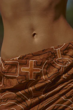 Bottoms-Johanna Ortiz Ayahuma Skirt In Camel