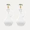 Table Tops-Johanna Ortiz Cano Cristales Vinegar Cruet In Green Set Of 2
