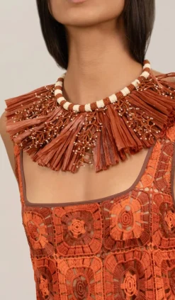 Jewelry-Johanna Ortiz Cine Afrique Necklace In Brown