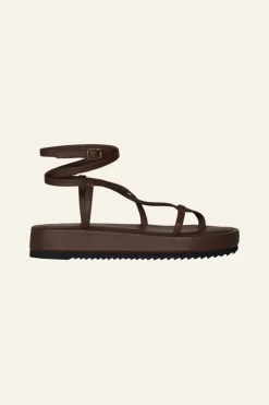 Shoes-Johanna Ortiz Cocobolo Sandals In Chocolate