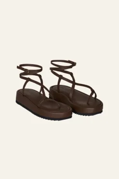 Shoes-Johanna Ortiz Cocobolo Sandals In Chocolate