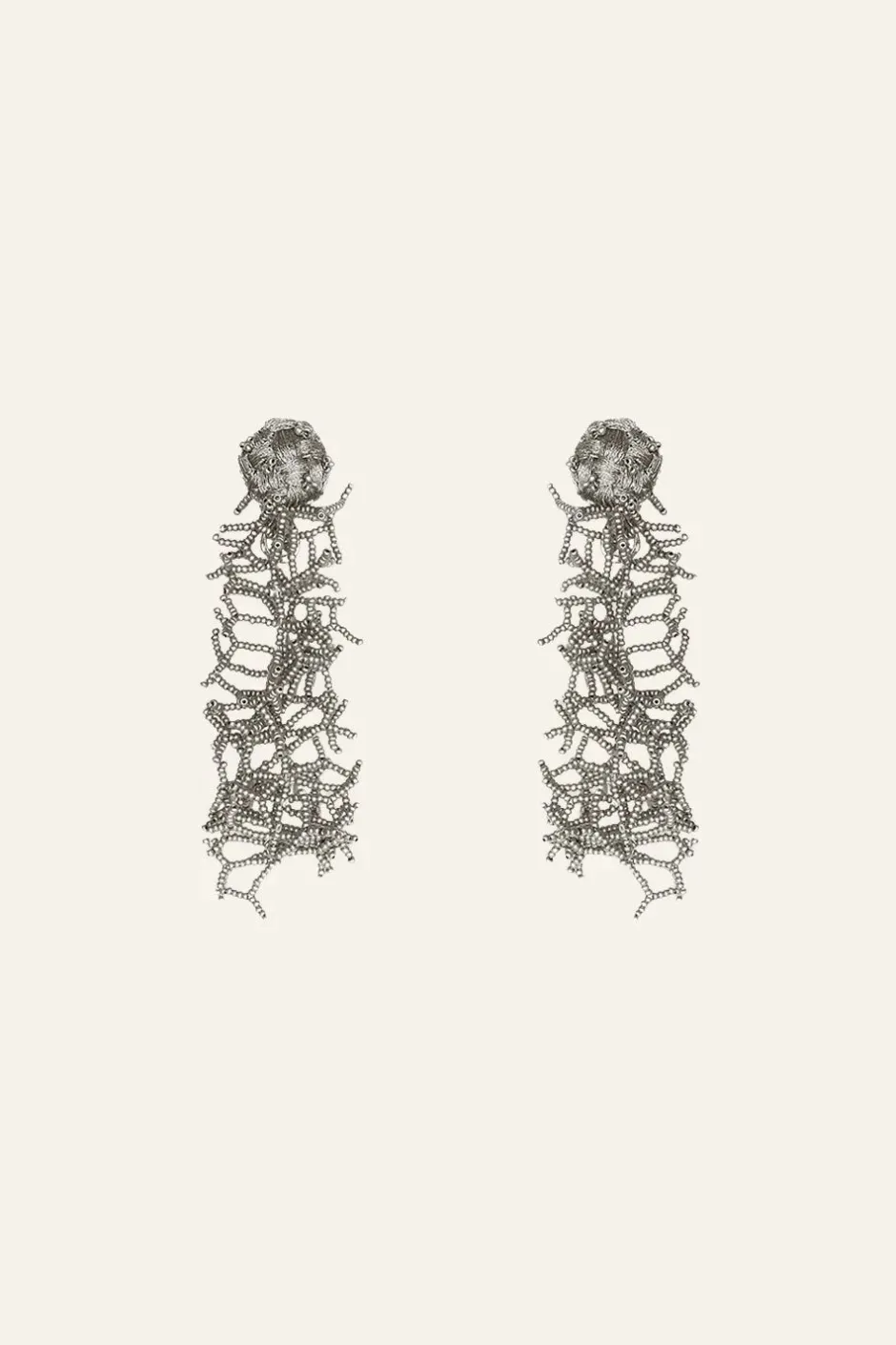 Jewelry-Johanna Ortiz Corals Shine Earrings In Silver