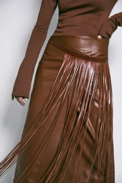 Belts-Johanna Ortiz Dancing Earthward Belt In Tobacco