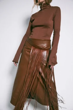 Belts-Johanna Ortiz Dancing Earthward Belt In Tobacco