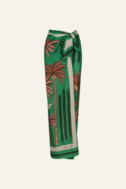 Shawls-Johanna Ortiz De Palmeras Maxi Shawl In Green