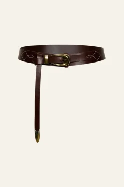 Belts-Johanna Ortiz Del Oeste Belt In Chocolate