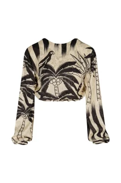 Tops-Johanna Ortiz Desert Palms Top
