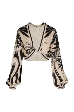 Tops-Johanna Ortiz Desert Palms Top