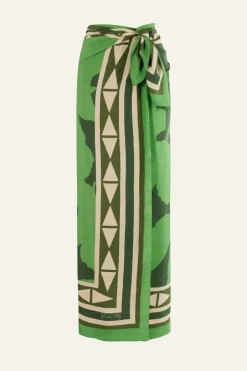 Shawls-Johanna Ortiz Elongo Florals Shawl In Jade