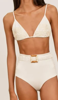 Swimwear-Johanna Ortiz Enjipai Bikini Top In Ecru