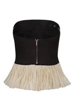Tops-Johanna Ortiz Exploring Textures Top In Black