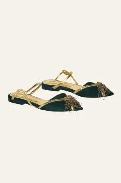 Shoes-Johanna Ortiz Fantasising Flats In Green