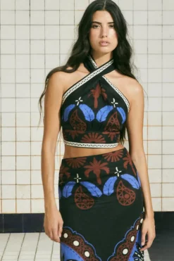Tops-Johanna Ortiz Grateful Warrior Top