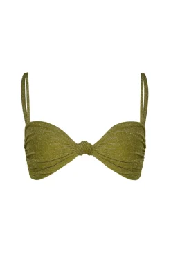 Swimwear-Johanna Ortiz Heliconia Bikini Top In Green