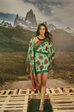 Shawls-Johanna Ortiz India Chintz Shawl In Green
