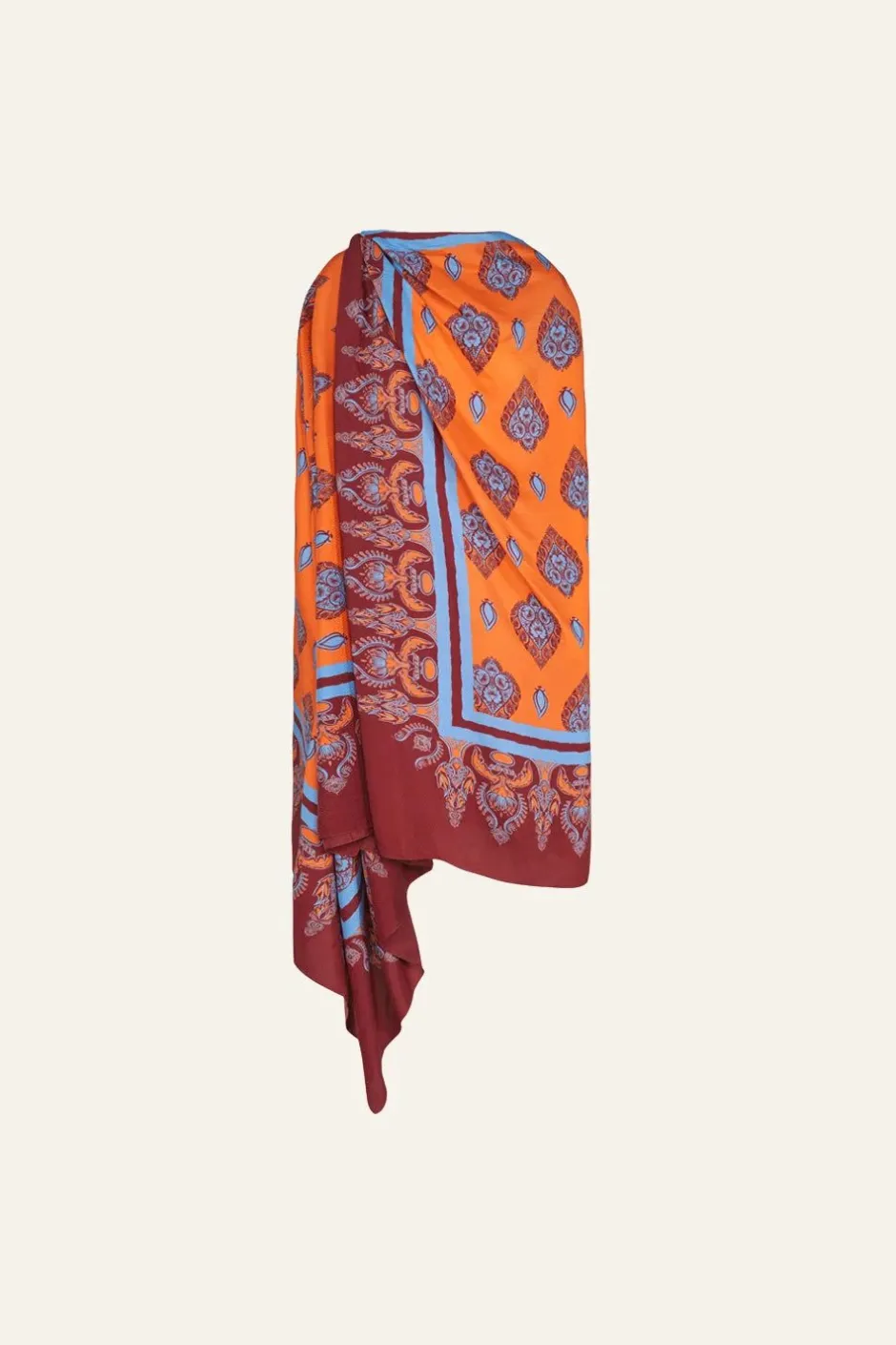 Shawls-Johanna Ortiz India Chintz Shawl In Orange