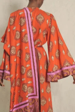 Shawls-Johanna Ortiz India Chintz Shawl In Red