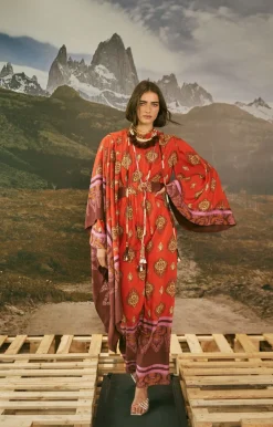 Shawls-Johanna Ortiz India Chintz Shawl In Red