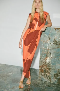 Dresses-Johanna Ortiz Inspiring Vistas Dress In Red