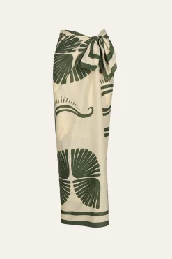 Pareos & Coverups-Johanna Ortiz Kene Pareo In Ecru & Green