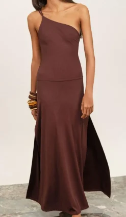Bottoms-Johanna Ortiz Kikoi Skirt In Wine