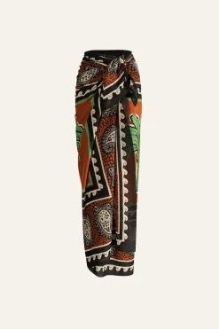 Pareos & Coverups-Johanna Ortiz Kilimanjaro Pareo In Carmine
