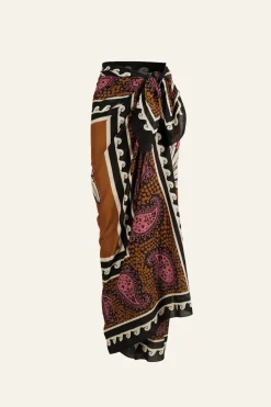 Pareos & Coverups-Johanna Ortiz Kilimanjaro Pareo In Coffe
