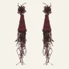 Jewelry-Johanna Ortiz La Boheme Earrings In Dark Burgundy