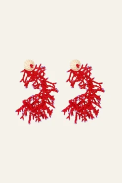 Jewelry-Johanna Ortiz Leyendas Africanas Earrings In Red