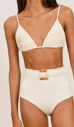 Swimwear-Johanna Ortiz Mahaba Bikini Bottom In Ecru