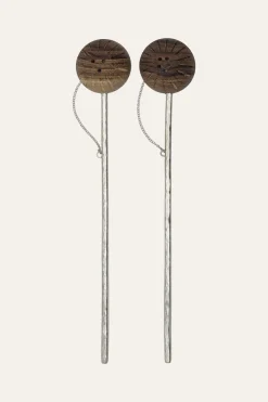 Table Tops-Johanna Ortiz Marimba Mini Salt & Pepper In Silver Set Of 2
