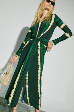 Dresses-Johanna Ortiz Mito De La Selva Dress In Green