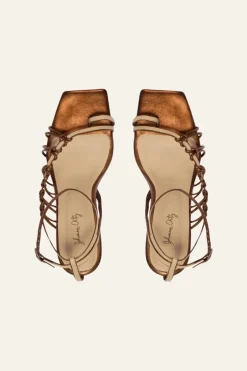 Shoes-Johanna Ortiz Nocturna Heels In Copper