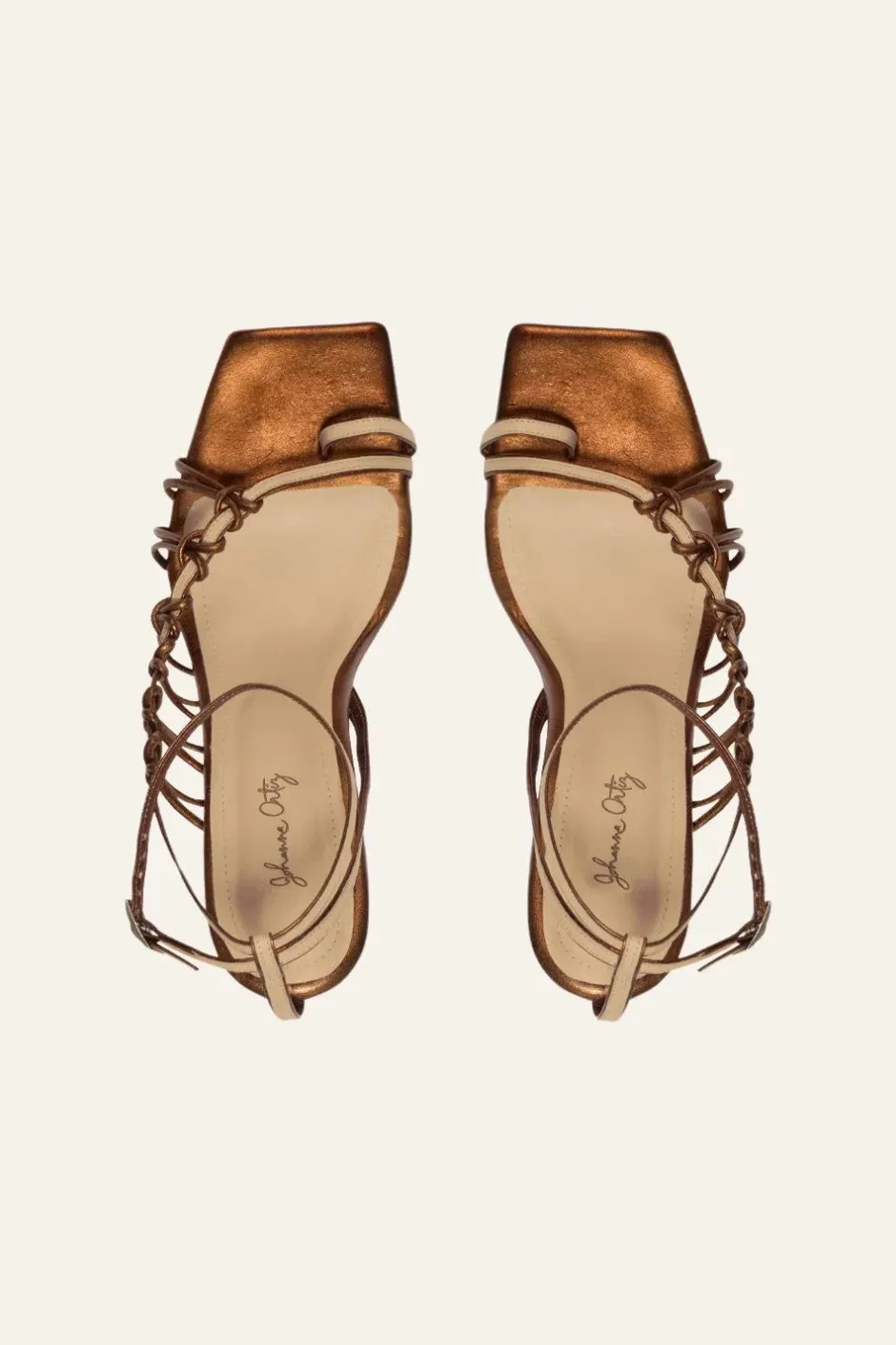 Shoes-Johanna Ortiz Nocturna Heels In Copper