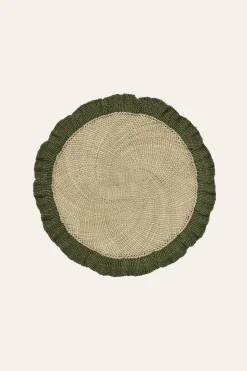 Trending Now-Johanna Ortiz Orpua Placemat In Green Set Of 2