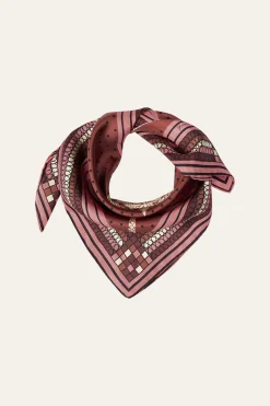 Shawls-Johanna Ortiz Palmas Canas Mini Scarf In Terracotta