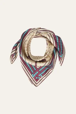 Shawls-Johanna Ortiz Palmas Canas Mini Scarf In Magenta