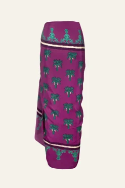Shawls-Johanna Ortiz Palms Shawl In Purple
