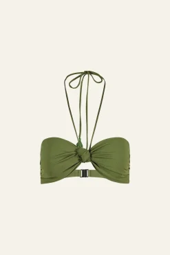 Swimwear-Johanna Ortiz Rafiki Bikini Top In Green