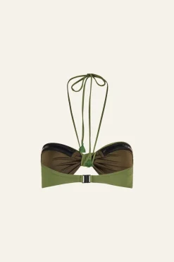 Swimwear-Johanna Ortiz Rafiki Bikini Top In Green