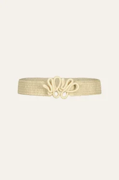 Belts-Johanna Ortiz Rhythmic Ripple Belt In Ecru