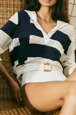 Tops-Johanna Ortiz Rio Mara Top In Navy