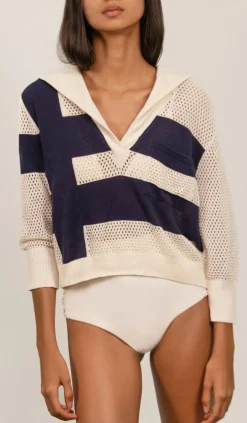 Tops-Johanna Ortiz Rio Mara Top In Navy