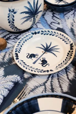 Dinnerware-Johanna Ortiz Saimiri Dessert Plate In Blue Set Of 2