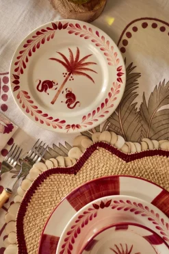 Trending Now-Johanna Ortiz Saimiri Dessert Plate In Magenta Set Of 2