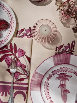 Table Linens-Johanna Ortiz Secret Life Of Funghi Cloth Napkins In Acaii Set Of 4